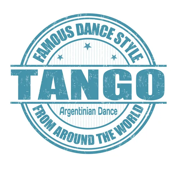 Tampon Tango — Image vectorielle