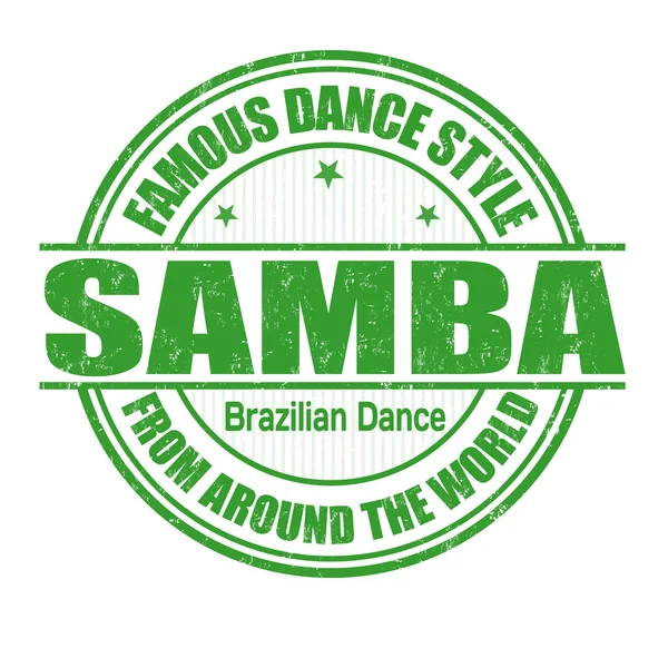 Timbre Samba — Image vectorielle