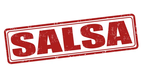 Salsa stamp — Stock Vector