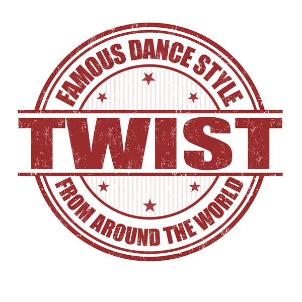 Twist stämpel — Stock vektor