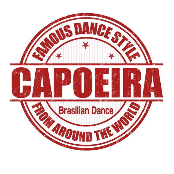 Timbre Capoeira — Image vectorielle