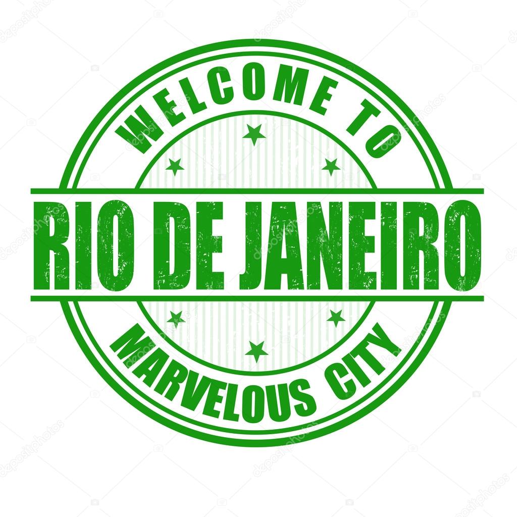 Welcome to Rio de Janeiro stamp