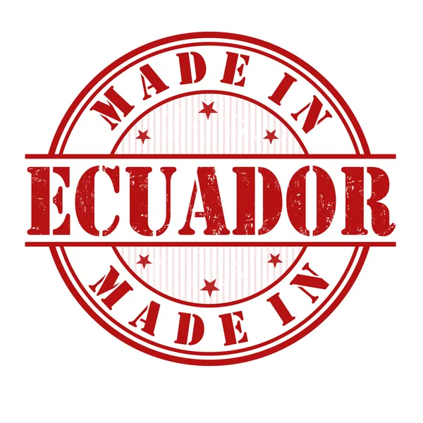 Fabriqué en timbre ECUADOR — Image vectorielle