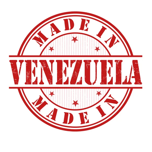 Fabriqué en timbre de venezuela — Image vectorielle