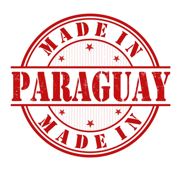 Fabriqué au Paraguay timbre — Image vectorielle