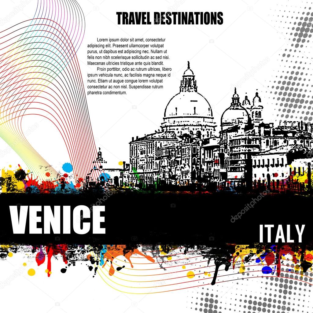 Venice grunge poster