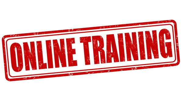Sygnatura szkolenia online — Wektor stockowy