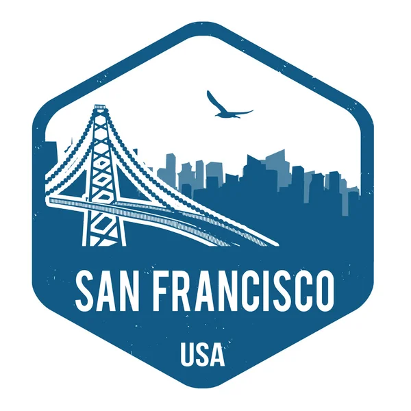 Timbre de San Francisco — Image vectorielle