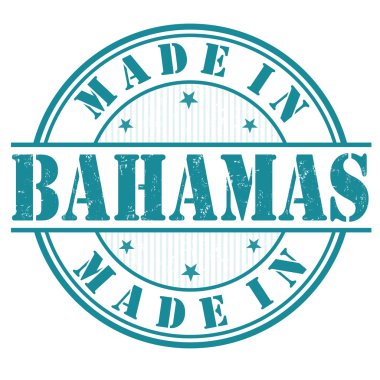 Made in Bahamas stamp clipart