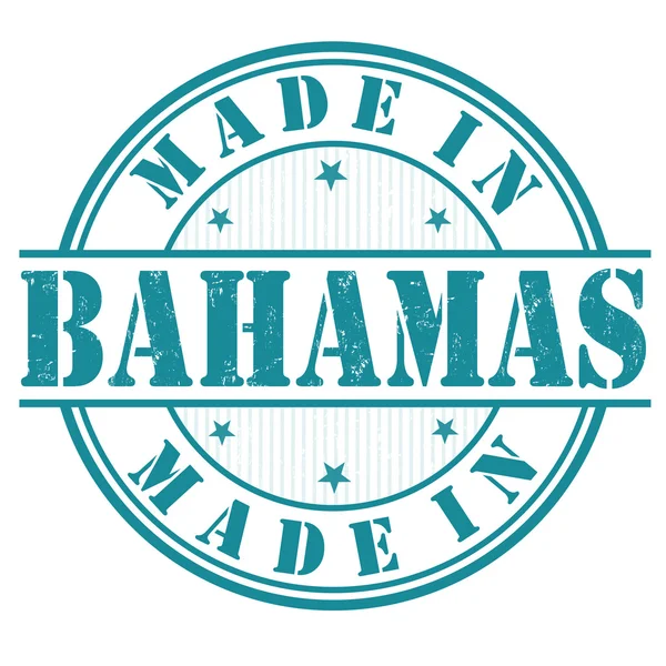Made in Bahamas stamp — Stock Vector