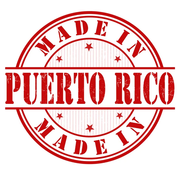 Made in Puerto Rico stamp — Stock Vector