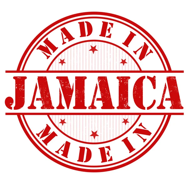 ジャマイカのスタンプで行われました。 — ストックベクタ