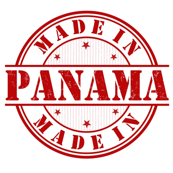 Feita no carimbo do Panamá —  Vetores de Stock