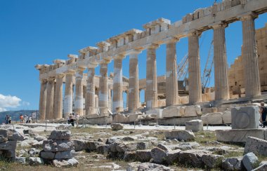  Görünüm parthenon Tapınağı Akropol
