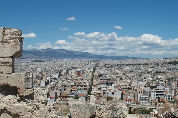 Athens as seen from the Acropolis — Stock Photo, Image