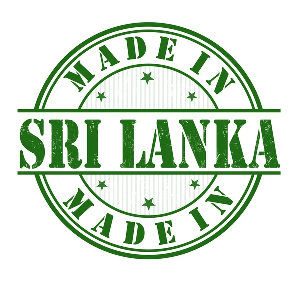 Made in Sri Lanka stamp — Stock Vector