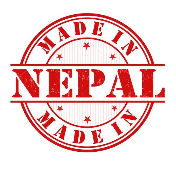 Made in Nepal stamp — Stock Vector