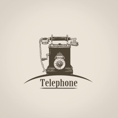 vintage tarzı poster telefon