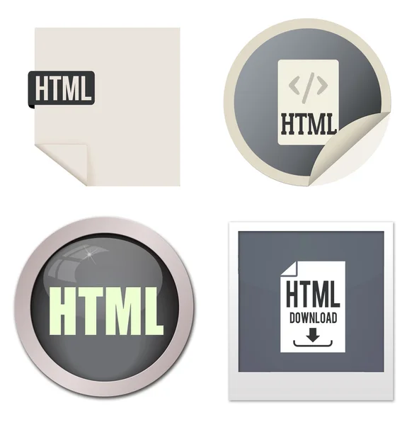 HTML значок Установка — стоковий вектор