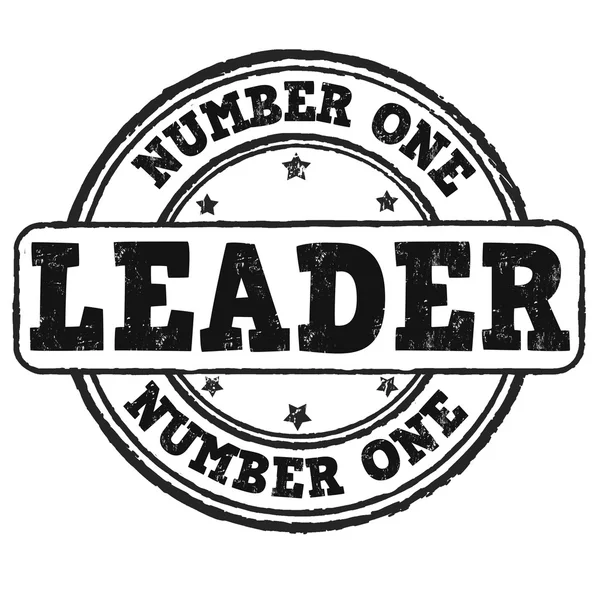 Číslo jedna, vůdce razítko — Stockový vektor
