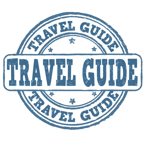 Travel guide stämpel — Stock vektor