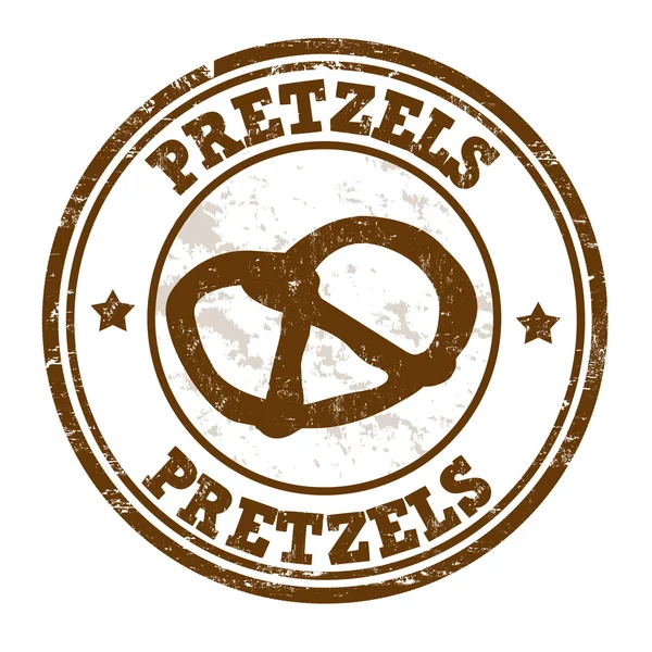 Sello Pretzels — Vector de stock