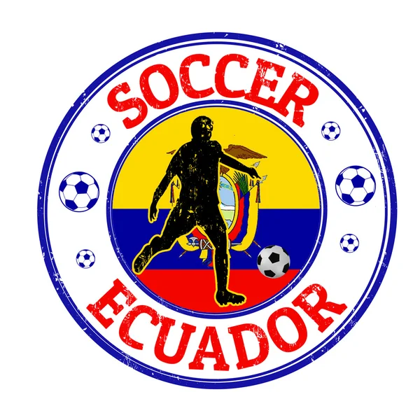 Ecuador-Fußballmarke — Stockvektor