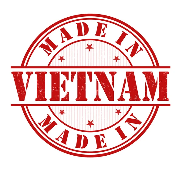 Ve Vietnamu razítko — Stockový vektor