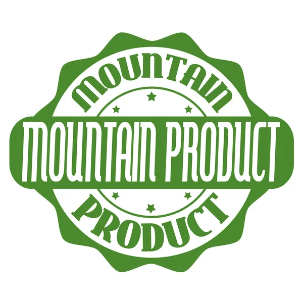 Sello o etiqueta del producto de montaña — Vector de stock