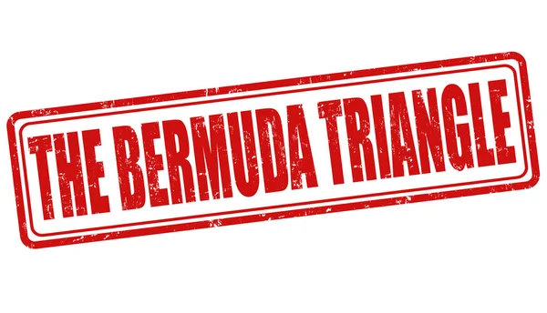 El sello del Triángulo de las Bermudas — Archivo Imágenes Vectoriales