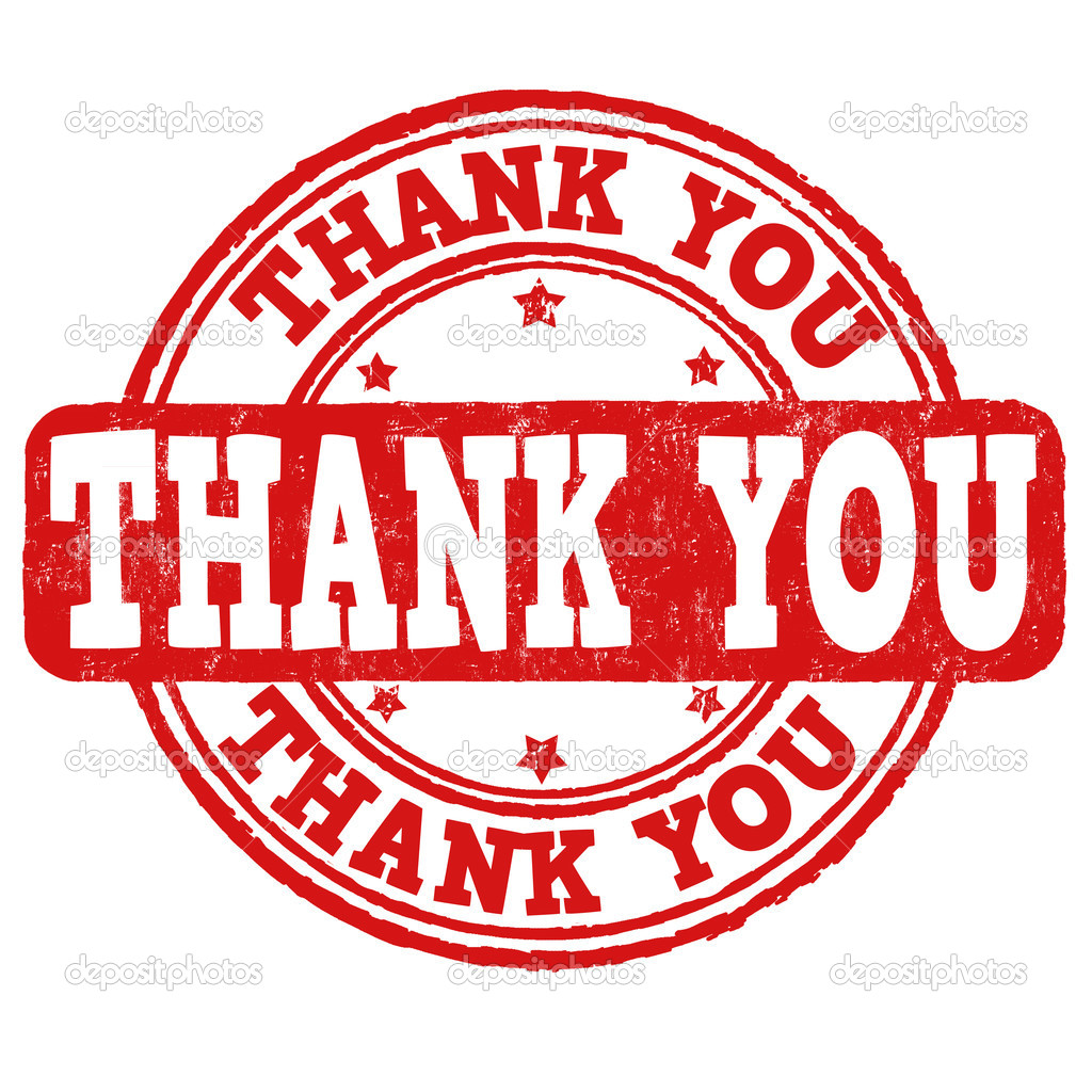 Thank you stamp, Stock vector