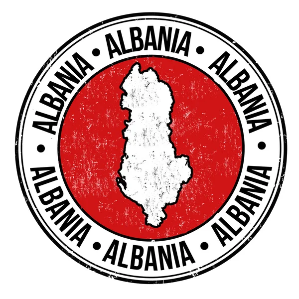 Timbre Albanie — Image vectorielle