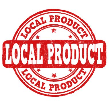 Local product stamp clipart