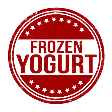 dondurulmuş yoğurt damgası
