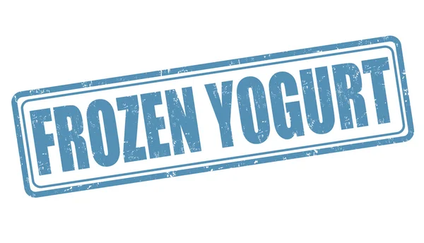 Замороженный йогурт — стоковый вектор