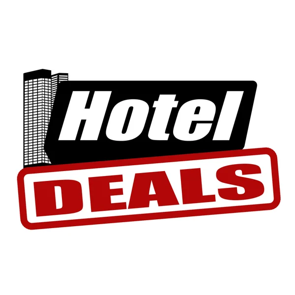 Hotel deals stamp — Stock Vector