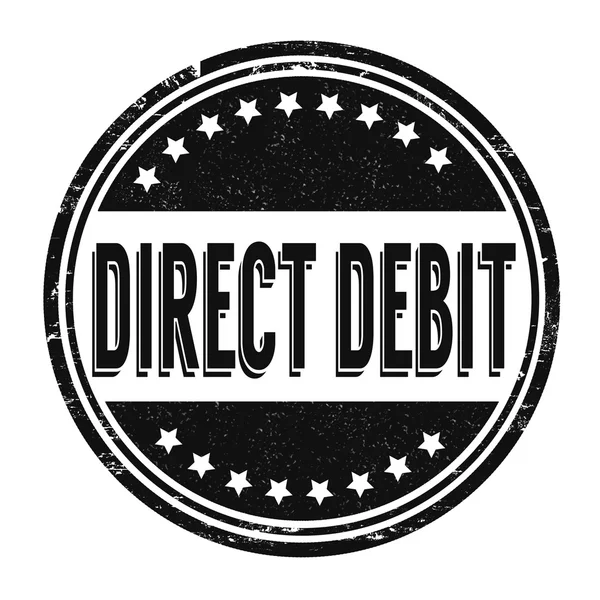 Carimbo de débito directo — Vetor de Stock