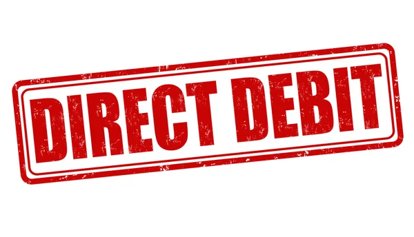 Sello de débito directo — Vector de stock