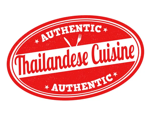 Sello de cocina Tailandesa — Vector de stock