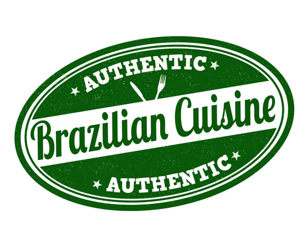Carimbo da cozinha brasileira — Vetor de Stock