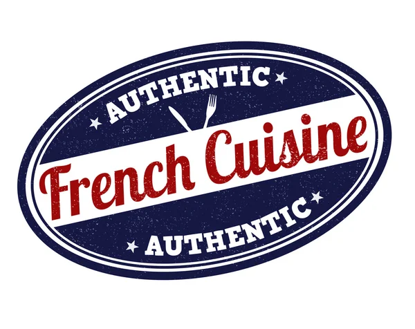 Fransız mutfağı damgası — Stok Vektör