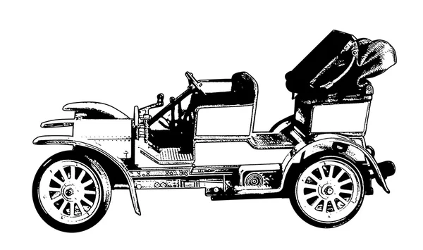 Vecchia auto d'epoca — Vettoriale Stock