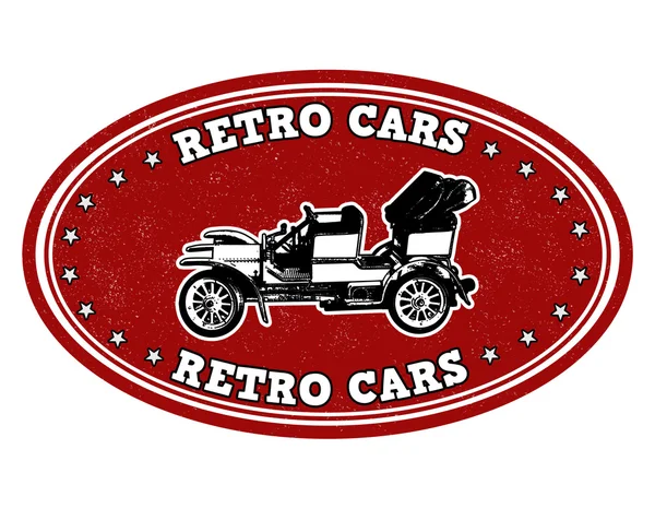 Samochody retro stempel — Wektor stockowy