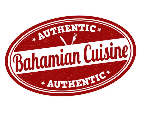 Sello de cocina bahameña — Vector de stock