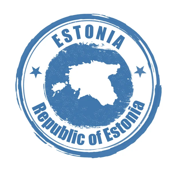 Естонія штамп — стоковий вектор