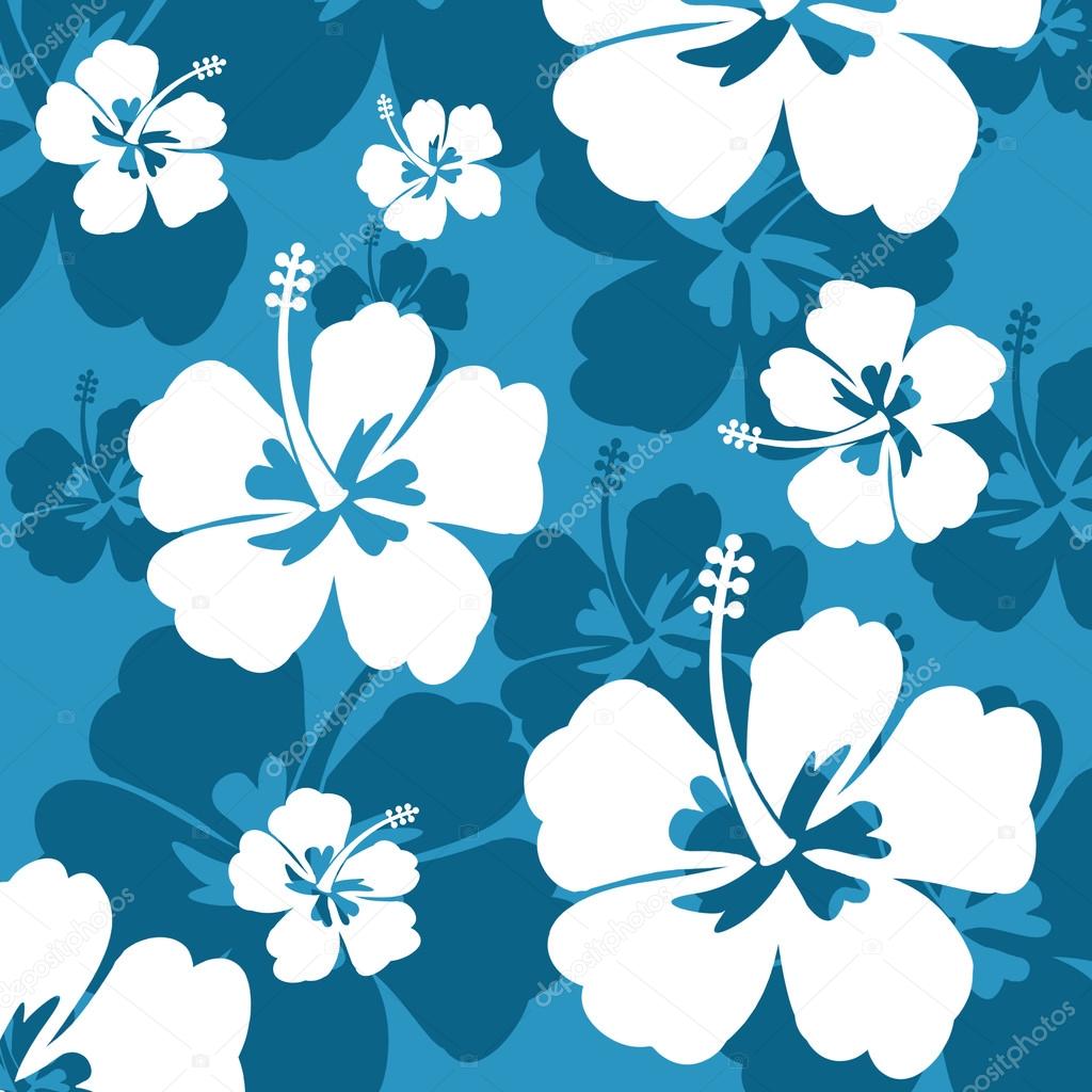 Seamless pattern with Hibiscus flower Stock Vector by ©roxanabalint 49857717