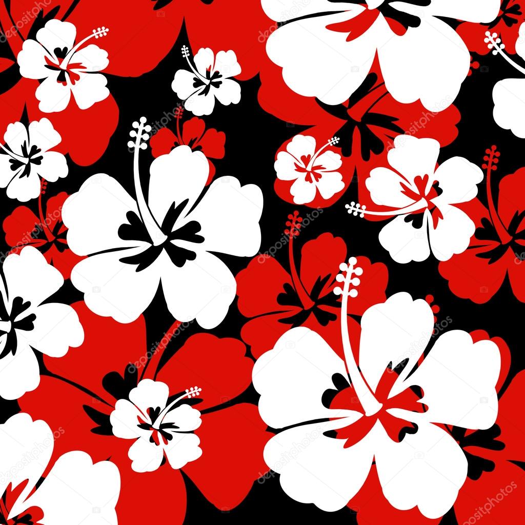 Seamless pattern with Hibiscus flower — Stock Vector © roxanabalint ...