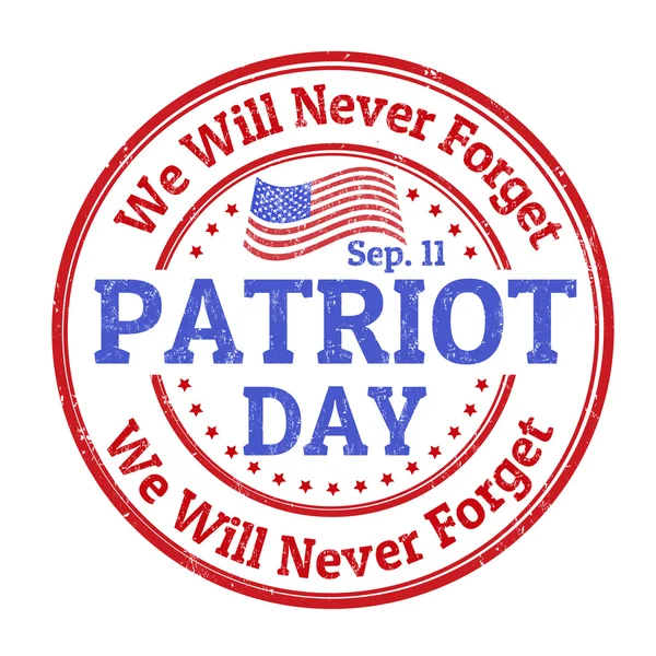 Patriot Day stamp — Stock Vector