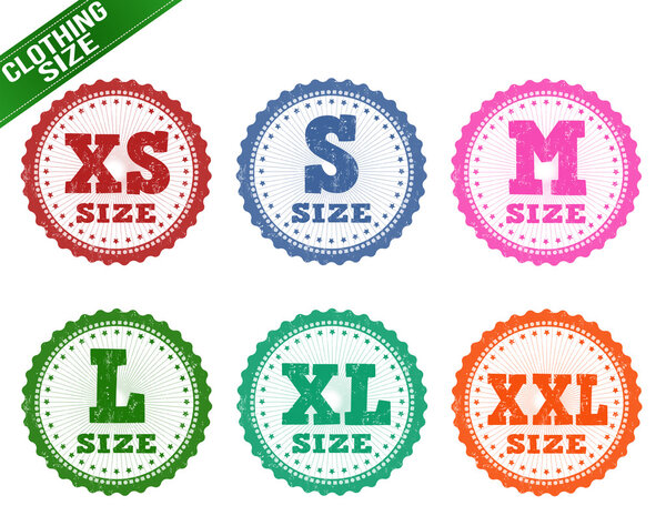 Размер штампов одежды
