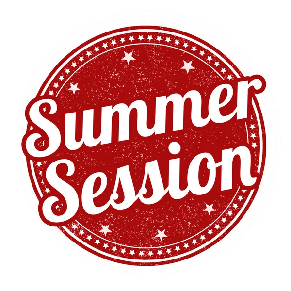 Summer session stamp — Stock Vector